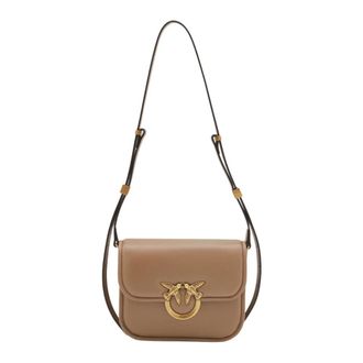 Pinko Love Box Bag Fl Mini Nappa - - Bags - Donna - Marrone - ONE SIZE