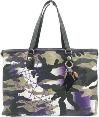Dior Pre-owned Tote Bags, female, Multicolor, Size: ONE SIZE Pre-owned Canvas totes