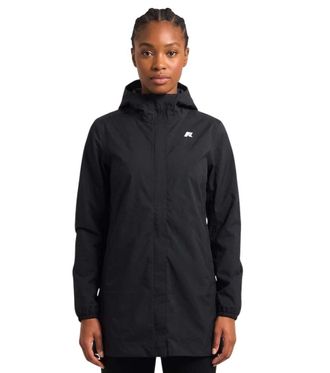 K-Way Black Solid Hood Jacket