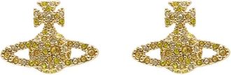 Vivienne Westwood Earrings, female, Yellow, Size: ONE SIZE Grace Stud Earrings