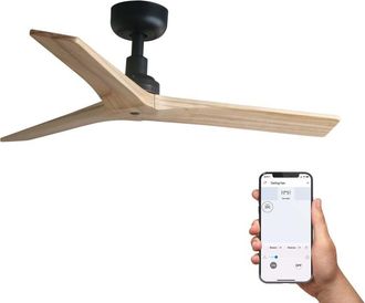 Faro Barcelona Ventilador sin luz madera de pino pino 92.5x92.5x24 cm