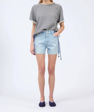 Rag & Bone Vintage Cut Off High Waist Shorts In Azalea