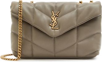 Saint Laurent Lou Quilted Leather Shoulder bag - Taupe - One Size
