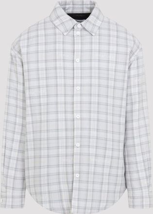 Off-white Flannel Wool Overshirt Padded Coat