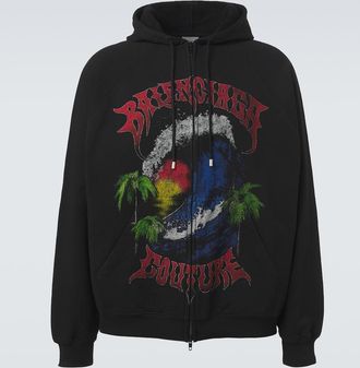Balenciaga Sudadera de jersey de algod&oacute;n con logo