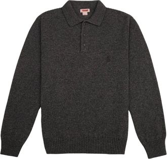 Baracuta Shetland Polo - Heren - Tops - Grijs - Maat: L Katoen