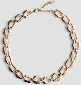 Mango Collana maxi catena oro - Donna - Taglia unica - MANGO