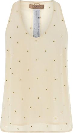 Twinset Dames, Tops, Beige, Maat: S Viscose