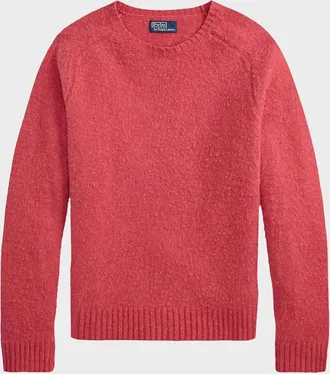 Polo Ralph Lauren Men & apos;s Suede-Patch Wool-Cashmere Sweater
