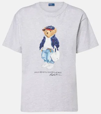 Polo Ralph Lauren T-shirt Polo Bear in jersey di cotone