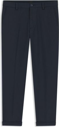 BOSS Easy-iron modern-fit trousers in cotton-blend twill