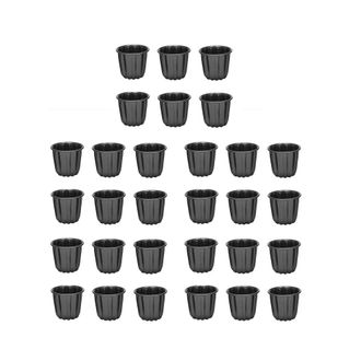 OEM 6 Moldes Para Canel&eacute;s, Moldes Para Muffins De Canel&eacute;s, Juego De 30 Moldes Antiadherentes Para Canel&eacute;s, Gris-negro