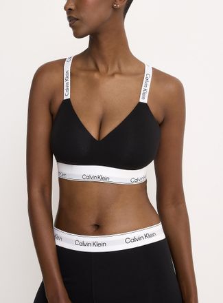 Calvin Klein Womens Icon moulded V-neck bralette