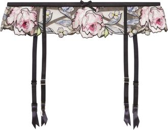 Fleur du Mal Fidelia garter - Black