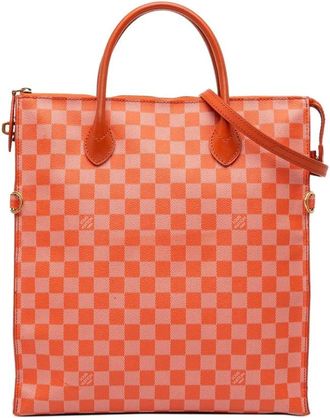 Louis Vuitton Pre-owned Tote Bags, female, Orange, Size: ONE SIZE Pre-owned Square Pattern Tote Bag