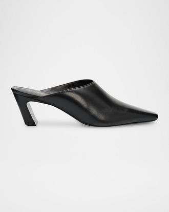Stuart Weitzman 50mm Stassi Leather Mules