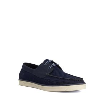 Dune London Mens Boardman - Wide Fit Boat Shoes - Navy - Size UK 10