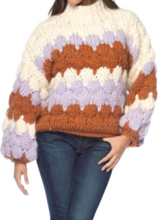 Tolani Graylin Long Sleeve Sweater In Multi-Color