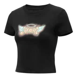 Nike Jordan (WMNS) Air Jordan Letter Print Short Sleeve T-Shirt Asia Sizing Black IM7149-010
