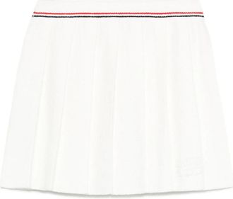 Miu Miu Cotton-blend Pleated Skirt