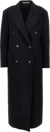 Tagliatore Wool and cashmere long coat Woman 42