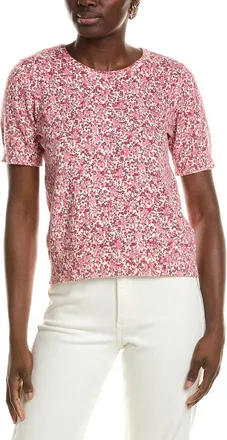 1.State 1.State Floral Print Crewneck Top