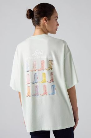 Levi's Graphic Short Stack Tee - Women - XL - Blue / Pale Blue