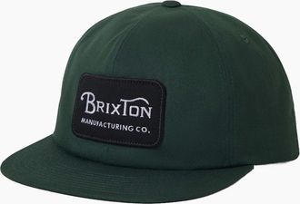 Brixton Mens Brixton Mens Grade Snapback Baseball Cap - Green - Size: ONE size