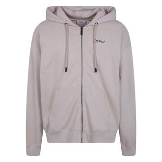 Off-white Hoodies & sweatvesten, Heren, Beige, M, Zip-throughs