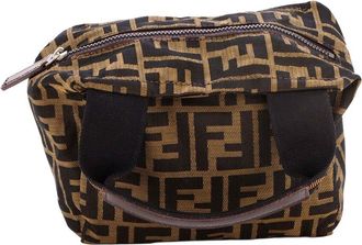 Fendi Fendi Vintage 1925 Cosmetic Tote Zucca Mini (Authentic Pre-Loved)