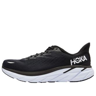 Hoka One One Clifton 8 2E Wide Black White 1121374-BWHT