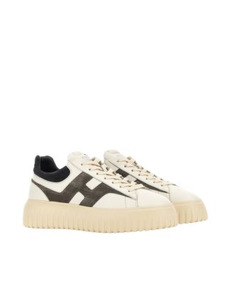 Hogan Nappa Leather with Suede Inserts Sneaker - White