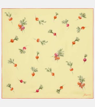 Jacquemus Raddish printed silk scarf