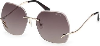 Guess GU00268 32F Womens Sunglasses Gold Size 60