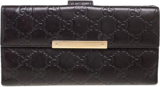 Gucci Portafoglio continental Guccissima - Marrone