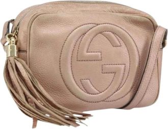 Gucci Pre-owned Vintage Schoudertas - Dames - Vintage Schoudertas - Roze - ONE Size - Leer - Vintage