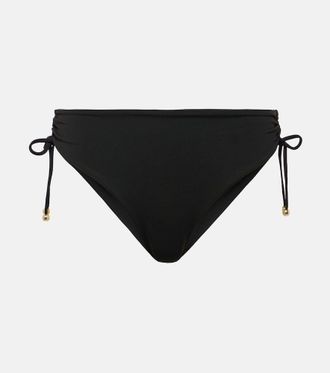 Max Mara Ruched high-rise bikini bottoms