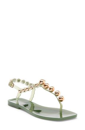 Jeffrey Campbell Plated Embellished Sandal in Green Gold at Nordstrom, Size 7