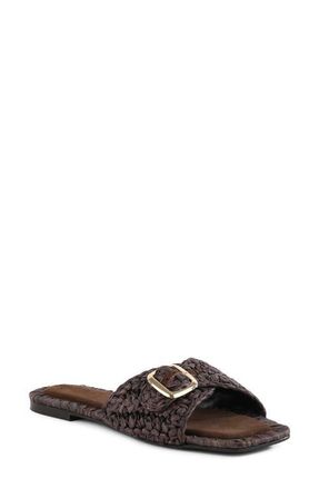 Seychelles Morning Brunch Woven Slide Sandal in Chocolate at Nordstrom, Size 6.5