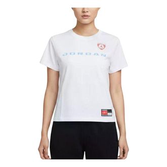 Nike Jordan (WMNS) Air Jordan Brooklyn Short Sleeve Graphic T-Shirt Asia Sizing White IR8804-100