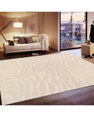 Pasargad Home Transitional Edgy Hand-Tufted Bamboo Silk & Wool Area Rug