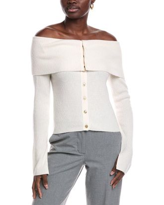 Naadam Naadam Off-The-Shoulder Wool & Cashmere-Blend Sweater