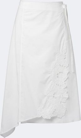 Sir. Klara asymmetric cotton midi skirt