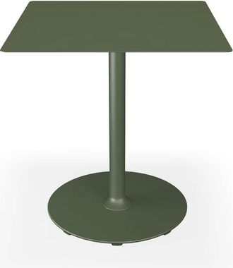 Houe Pico Gartentisch, 70 x 70 cm, Gestell rund, olivgr&uuml;n