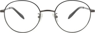 Alexander McQueen 53mm Cat Eye Optical Glasses in Ruthenium Transparent at Nordstrom Rack