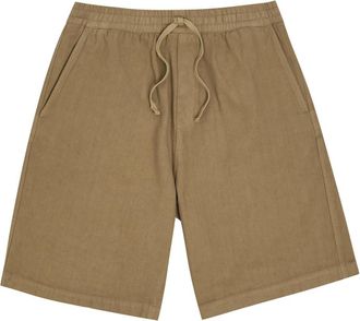 A.P.C. Logo-embroidered Cotton-twill Shorts - Beige - XL