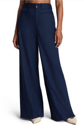 Spanx Super Wide Leg Pants in Timeless Navy at Nordstrom, Size 3X