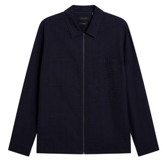 Ted Baker Kailins Zip Thru Navy Overshirt