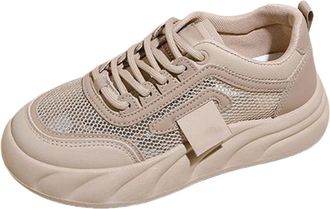 Generic Ladies Plantar Fasciitis Walking Gym Trainers Versatile White Shoes for Women Spring Retro Casual Sneakers Womens Sneakers Size 6 Walking Boots Women 