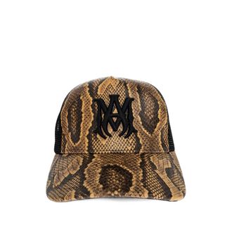 Amiri Snake-effect Logo-patch Baseball Cap